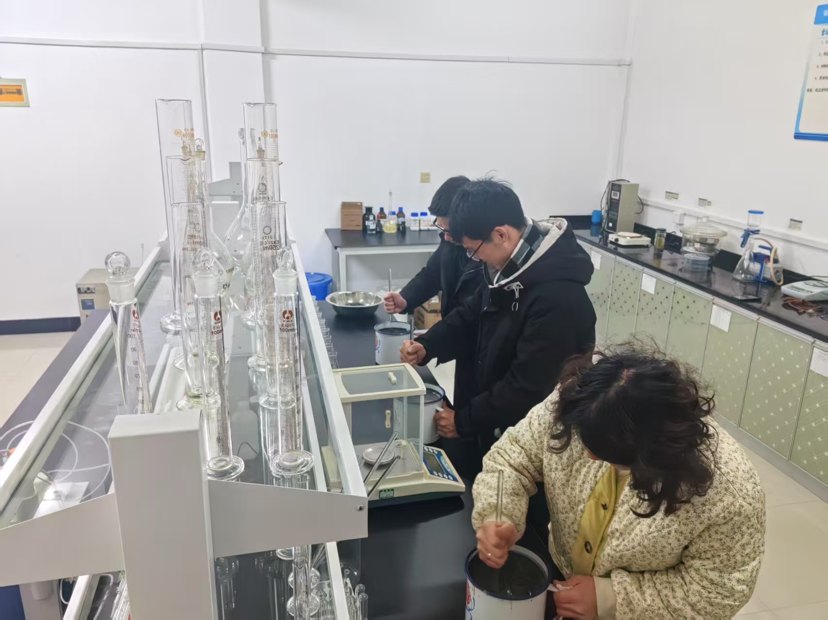 幸福河水利項目水穩(wěn)標準曲線滴定